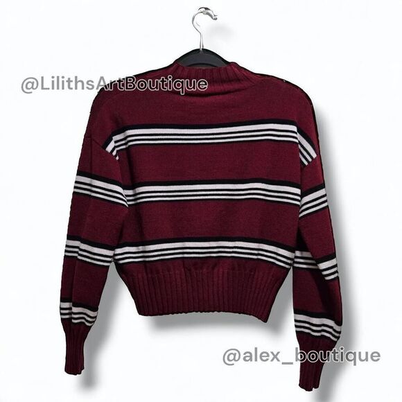 Windsor Stripe Mock Neck Sweater(J010)-Size S for Women - Picture 8 of 11